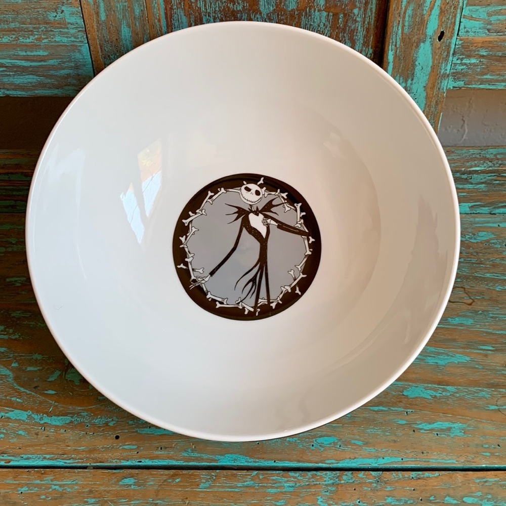 New Jack Skellington The Nightmare Before Christmas Grin Ceramic Serving Bowl